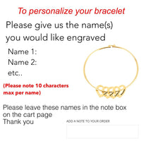 Thumbnail for Customizable Stainless Steel 'DEVOTION' Love Bracelet