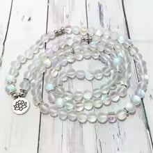 Angel Aura Lotus Mala Bracelet/Necklace