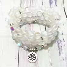 Angel Aura Lotus Mala Bracelet/Necklace