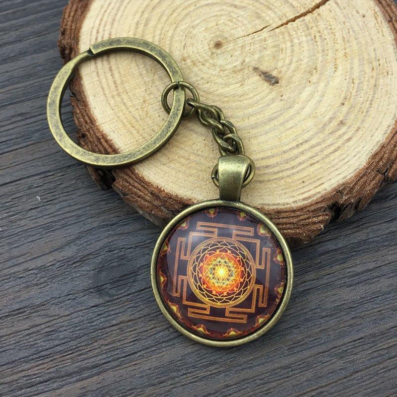 Sri Yantra Keychain