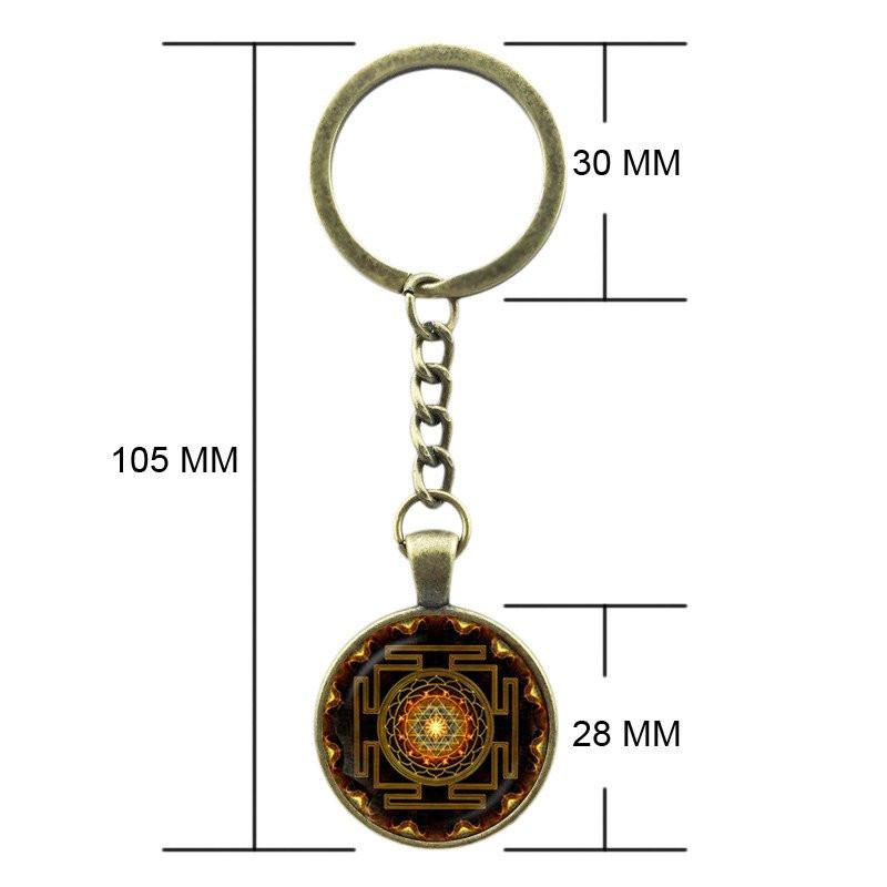 Sri Yantra Keychain