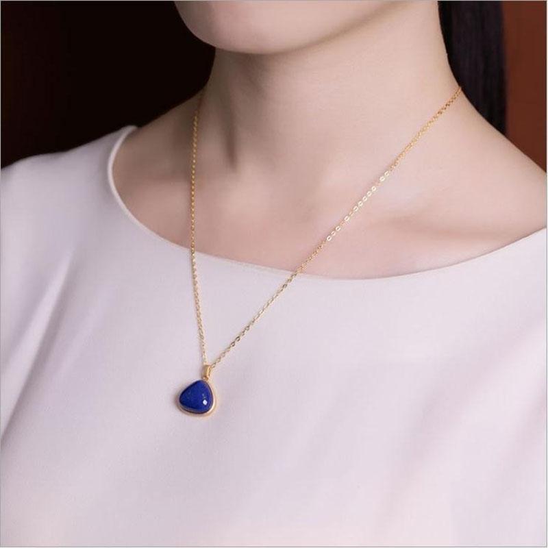 Lapis Lazuli Stone Pendant Necklace