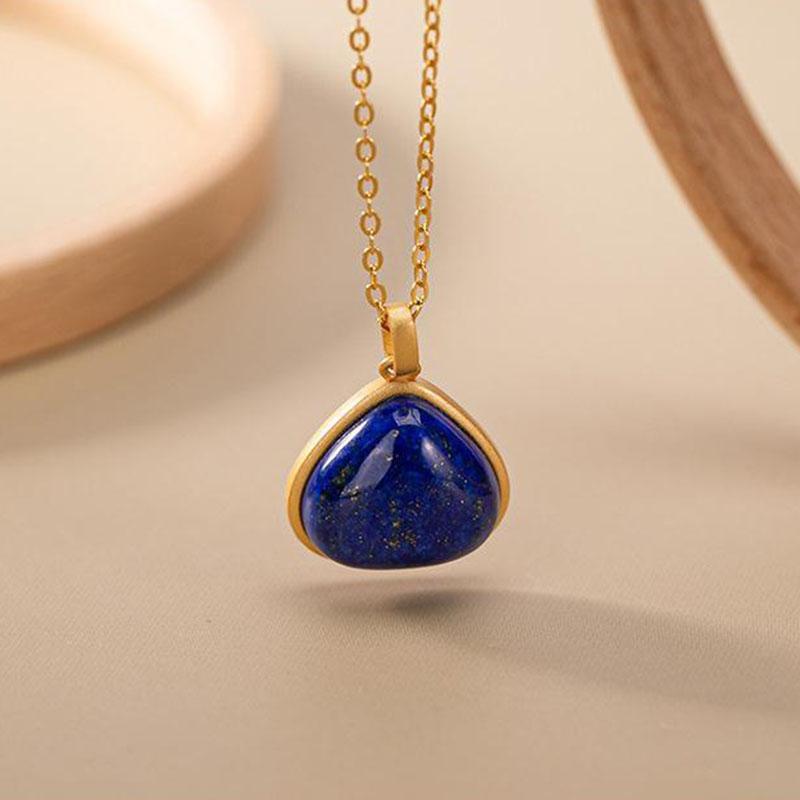 Lapis Lazuli Stone Pendant Necklace