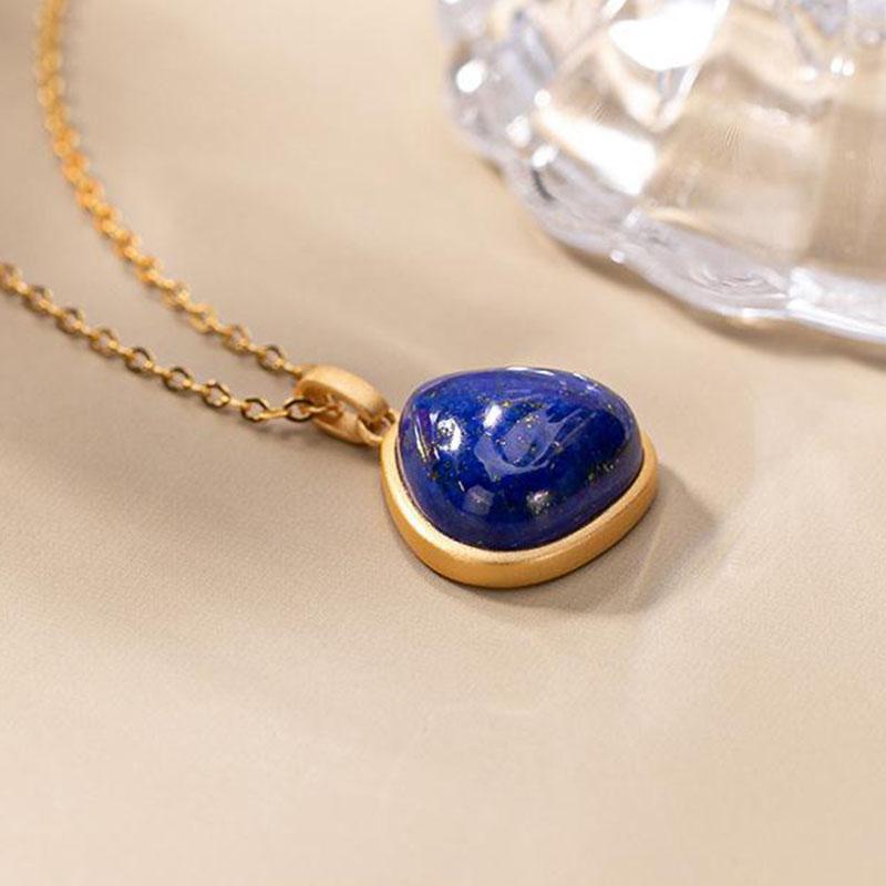 Lapis Lazuli Stone Pendant Necklace