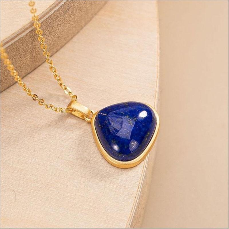 Lapis Lazuli Stone Pendant Necklace