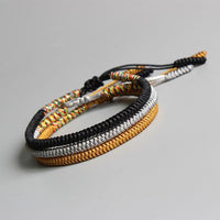 Thumbnail for Need CONFIDENCE? Grab our 3/pc Set of Tibetan Braided Knot Bracelets