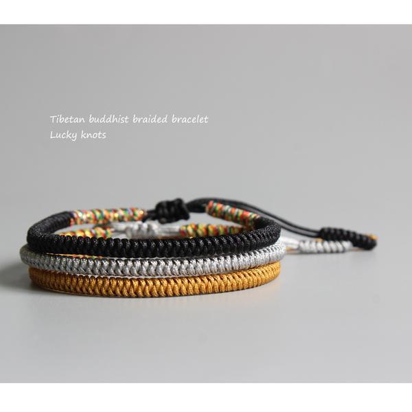 Need CONFIDENCE? Grab our 3/pc Set of Tibetan Braided Knot Bracelets