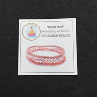 Thumbnail for HOT PASSION TICKLERS-Red Jasper, Carnelian & Rhodonite- 3/pc  