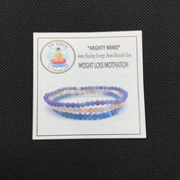 Thumbnail for WEIGHT LOSS MOTIVATORS -Apatite,Sunstone & Sodalite- 3/pc  *MIGHTY MINIS*  Healing Energy Stone Bracelets