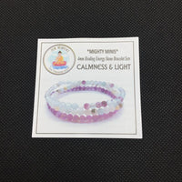 Thumbnail for CALMNESS & LIGHT-Amethyst ,Amazonite & Fluorite- 3/pc  