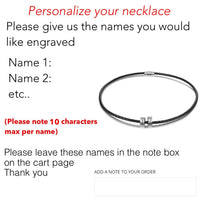 Thumbnail for Men's Customizable Braided Leather Choker Necklace