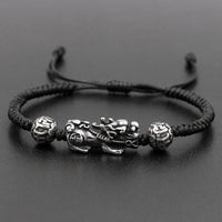 Thumbnail for Stainless Steel & Rope  LUCKY PIXIU OPULENCE  Bracelet