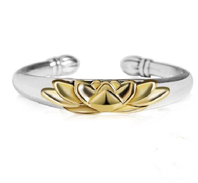 925 Sterling Silver Adjustable Open LOTUS Flower ' REBIRTH'  Ring