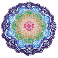 Thumbnail for Lotus Design Mandala Tapestry-7 Glorious Color Blends