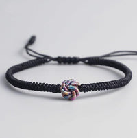 Thumbnail for Tibetan Hand Tied MANDALA  DIVINE KNOT Lucky Bracelet