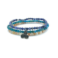 Thumbnail for WEIGHT LOSS MOTIVATORS -Apatite,Sunstone & Sodalite- 3/pc  *MIGHTY MINIS*  Healing Energy Stone Bracelets