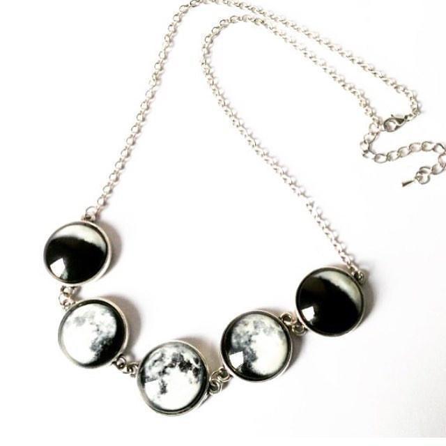 Luminous  Moon Phase Necklace or Bracelet