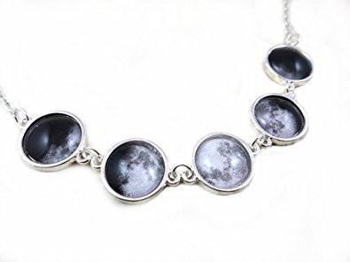 Luminous  Moon Phase Necklace or Bracelet