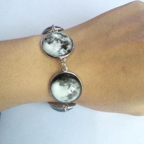 Luminous  Moon Phase Necklace or Bracelet