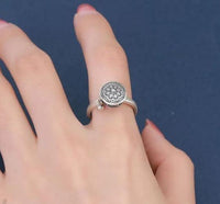 Thumbnail for Thai Sterling Silver LOTUS SPINNING MANTRA PRAYER WHEEL Ring