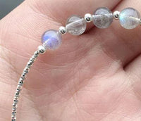 Thumbnail for 925 Sterling Silver Grey Moonstone ( Labradorite) AURA BALANCING Bracelet