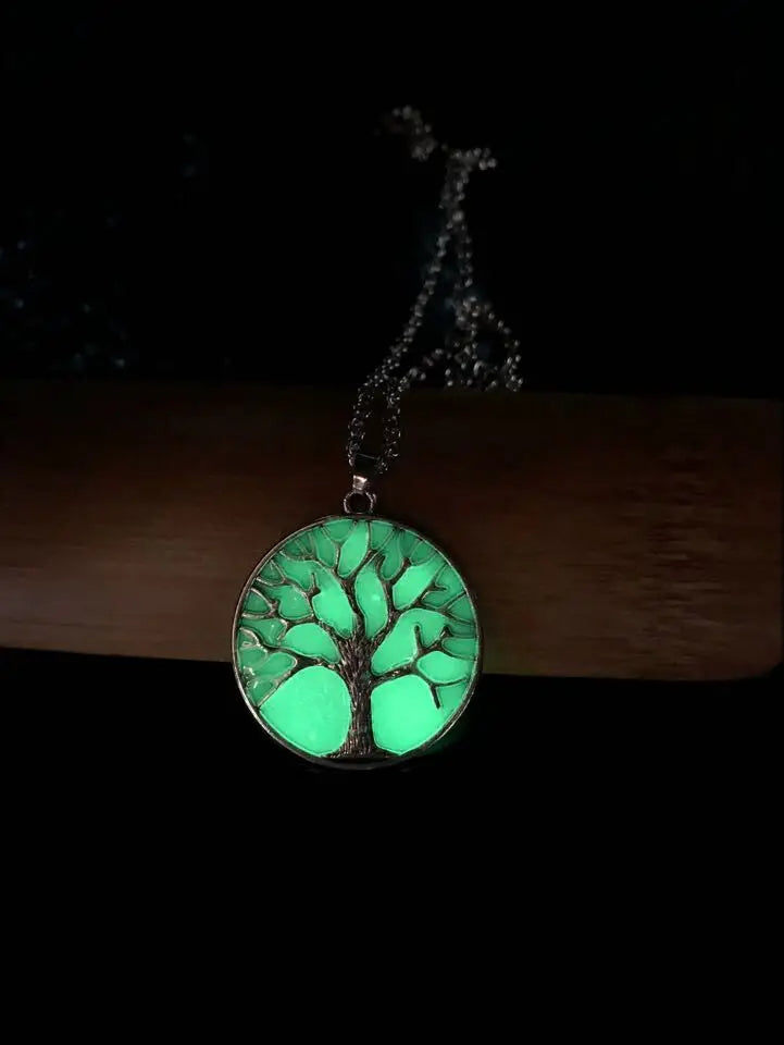 Glow in the Dark Tree of Life Necklace YourSoulPlace