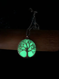 Thumbnail for Glow in the Dark Tree of Life Necklace YourSoulPlace