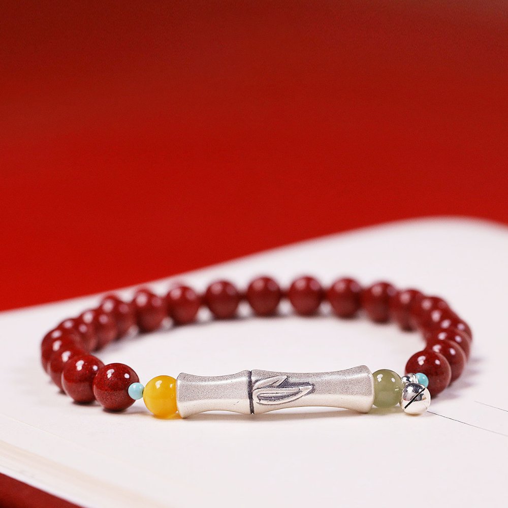 Natural Cinnabar Energy & Vitality Bracelet