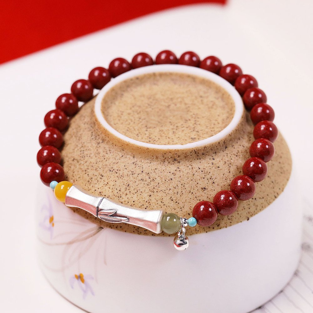 Natural Cinnabar Energy & Vitality Bracelet