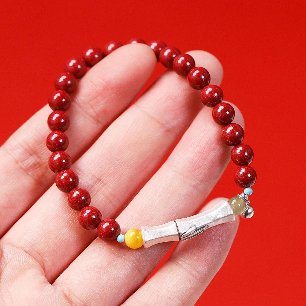 Natural Cinnabar Energy & Vitality Bracelet