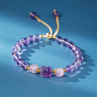 Thumbnail for Natural Crystals Lucky Pixiu Charm Bracelet