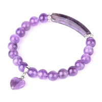 Thumbnail for Natural Energy Amethyst Charm Bracelet