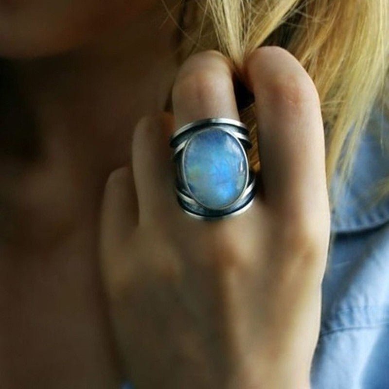 Natural Moonstone Ring