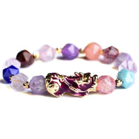 Thumbnail for Natural Amethyst Color Changing  Pixiu Bracelet