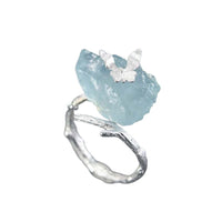 Thumbnail for Natural Raw Aquamarine Ring