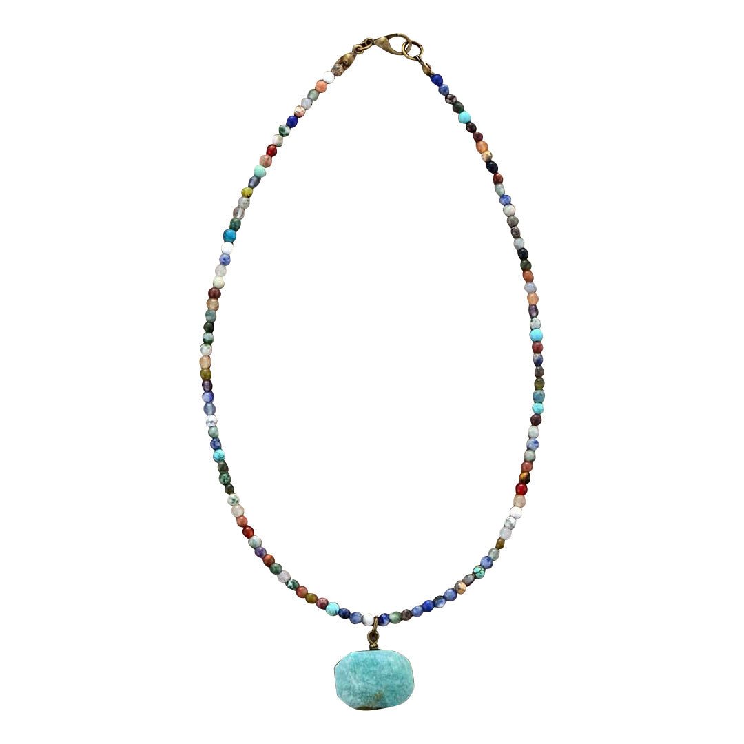 Natural Stone Amazonite Necklace