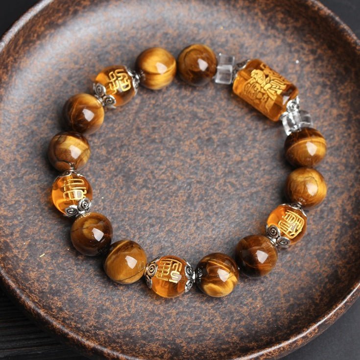 Natural Tiger Eye Fortune Lucky Bracelet