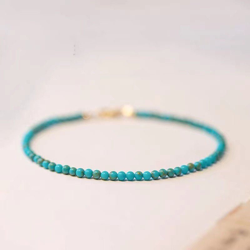 Natural Turquoise Beads Protection Bracelet