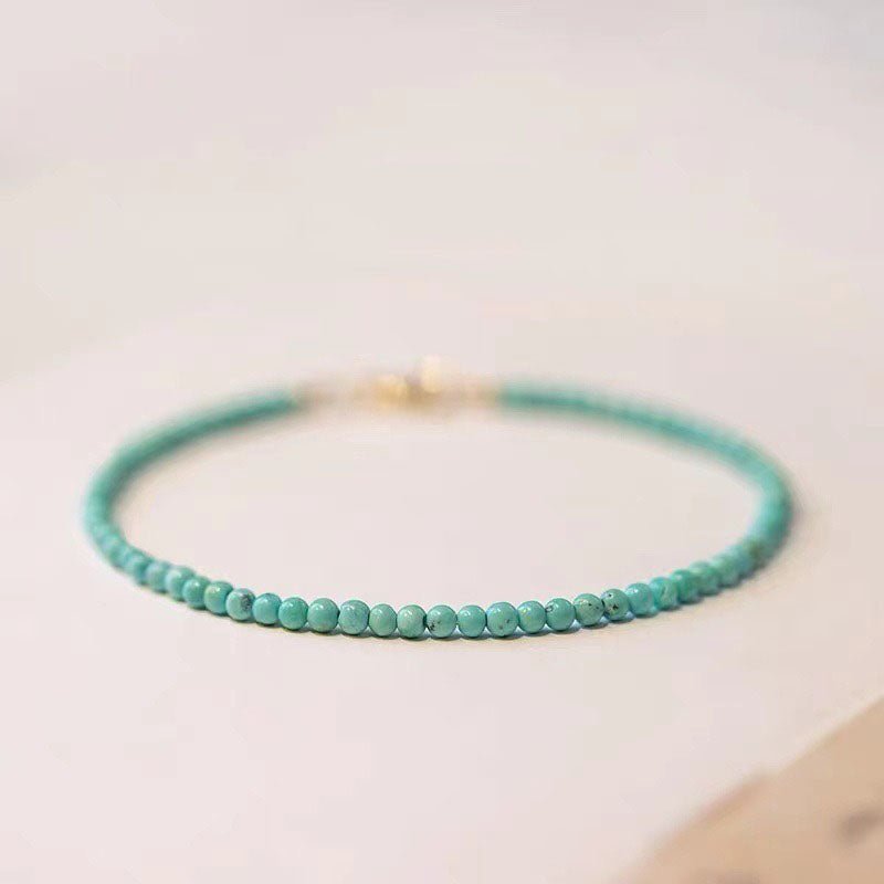 Natural Turquoise Beads Protection Bracelet