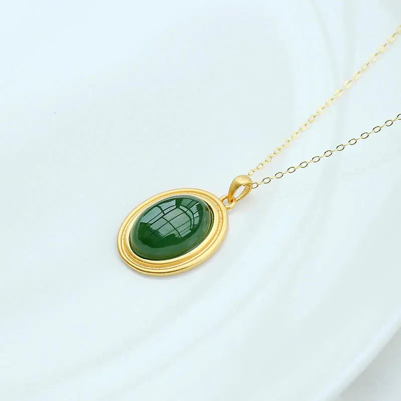 Jade Minimalist Lucky Charm Necklace