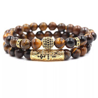 Thumbnail for Blue/Red/Gold/Green Tiger Eye ULTIMATE PROTECTION Bracelet Set