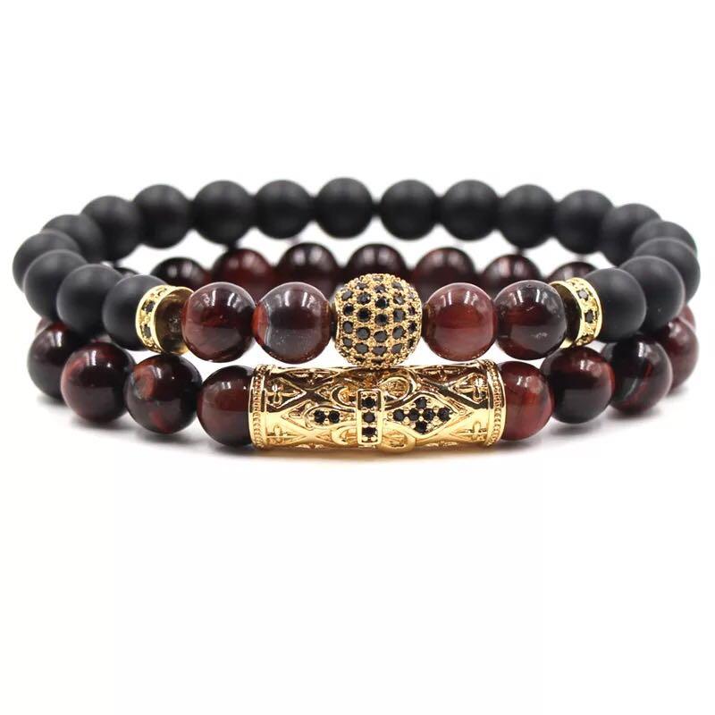 Blue/Red/Gold/Green Tiger Eye ULTIMATE PROTECTION Bracelet Set