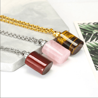 Thumbnail for Comforting Essential Oil Natural Stone Perfume Necklace - 5 Stone Choices