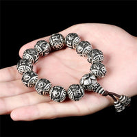 Thumbnail for Tibetan Six Syllable Om Mani Padme Hum Mantra Lotus Beads Bracelet