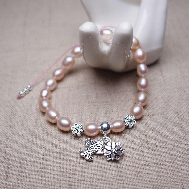 Pink Freshwater Pearls NEW BEGINNINGS Pink Rope Bracelet