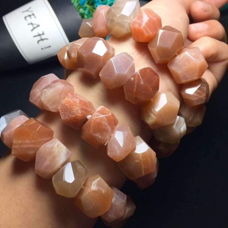 Faceted Pink SUNSTONE MOTIVATION & VITALITY Bracelet