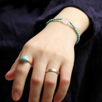 Thumbnail for Pixiu Moonstone Turquoise Wealth Protection Bracelet