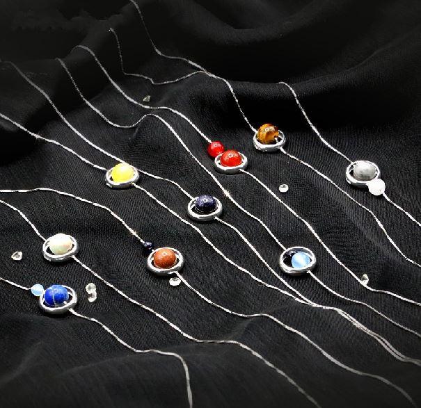 925 Sterling silver SOLAR SYSTEM  Necklace- Choose your Fav PLANET!