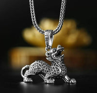 Thumbnail for Sterling Silver WEALTH & SUCCESS FENG SHUI Pixiu Necklace