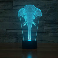 Thumbnail for Limited Edition 3D Hologram Elephant LED Lamp